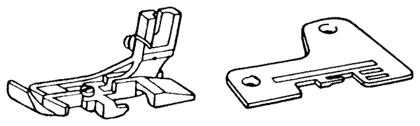 Rollsaum-Set (Fuß und Stichplatte) für Viking – 127640-001