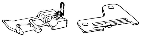 Rollsaum-Set (Fuß und Stichplatte) für Viking – 127897-001