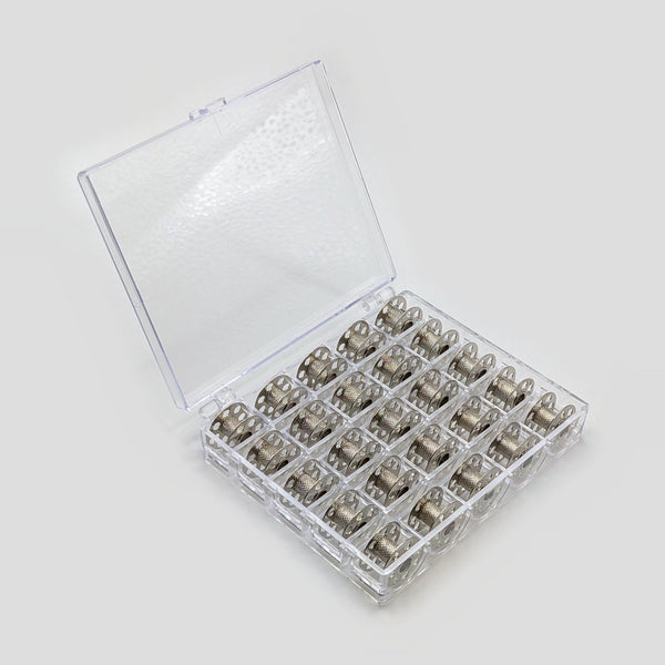 25 Spulen Metall mit Spulenbox für Bernina virtuosa 163
