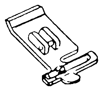 Kordelplatte, Slant Shank für Singer – 5012-2