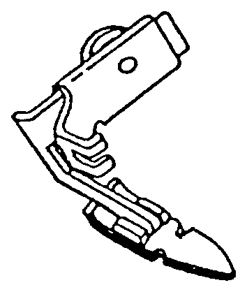 Teflon-Reißverschlussfuß, High Shank – 55632T