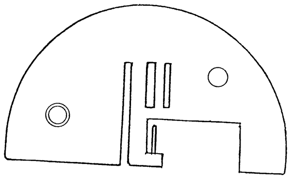 Rollsaumstichplatte für White – 6757