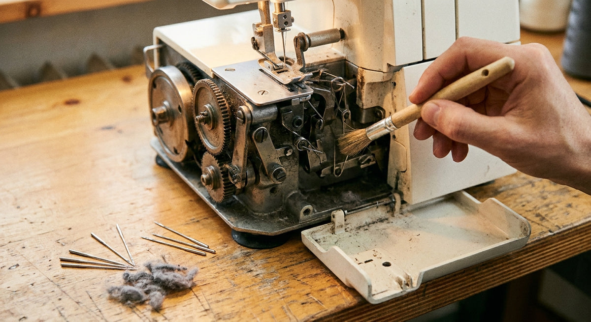 Janome Mylock 734D warten: Wartungsroutine Schritt für Schritt