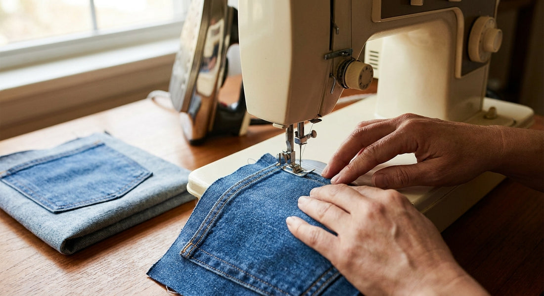 Aufgesetzte Taschen sauber annähen: gleichmäßige Kanten und Ecken