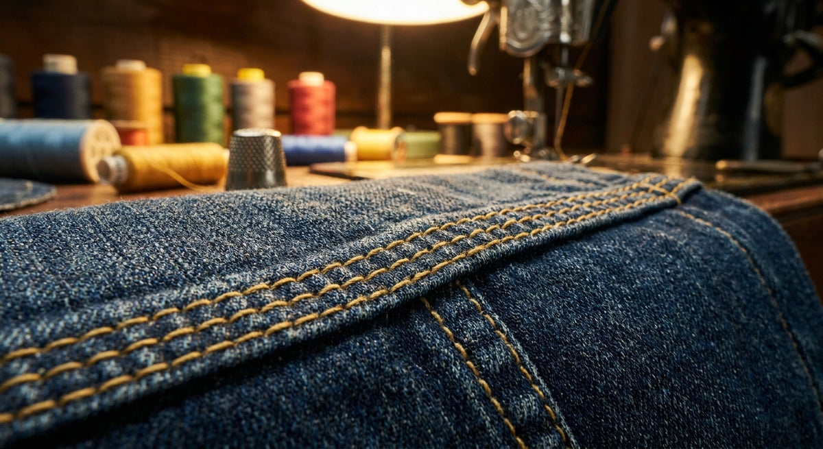 Kappnaht nähen: reißfeste Nähte an Jeans und Arbeitskleidung
