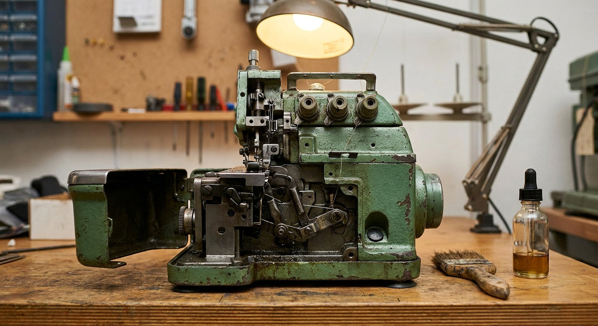 Singer 14U544 warten: Wartungsroutine für die robuste Overlock