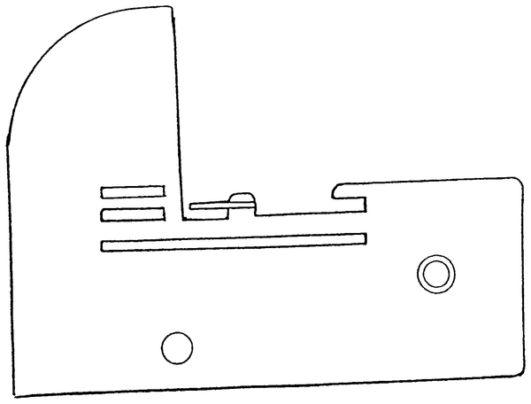 Rollsaumstichplatte für White – 11664