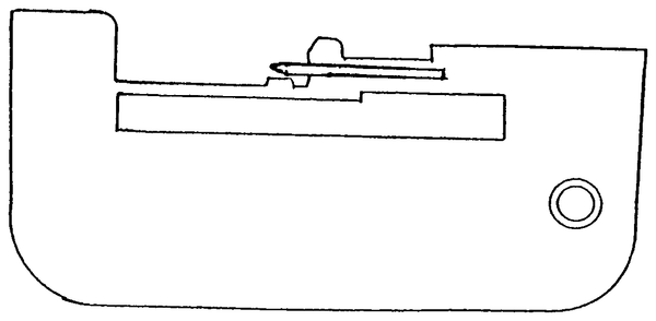 Rollsaumstichplatte für White – 12178
