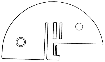 Rollsaumstichplatte für White u. a. – 12235