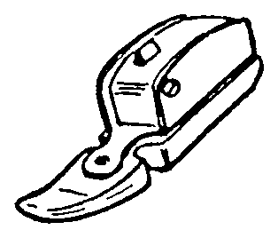 Reißverschlussfuß, Slant Shank, Snap-On für Singer – 171480