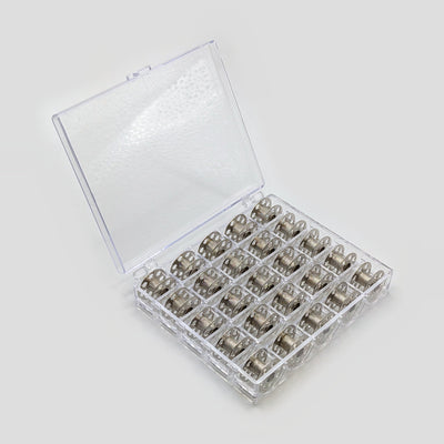 25 Spulen Metall mit Spulenbox für Bernina virtuosa 160