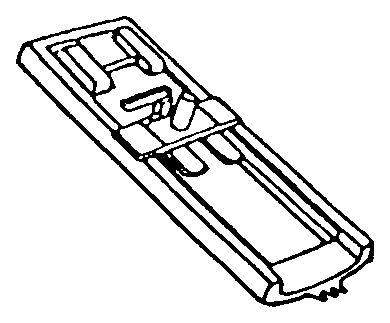 Knopflochfuß mit Skala vorn, Snap-On für Riccar u. a. – 5011-17