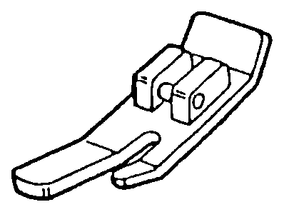 Geradstichfuß, Slant Shank, Snap-On für Singer – 541537