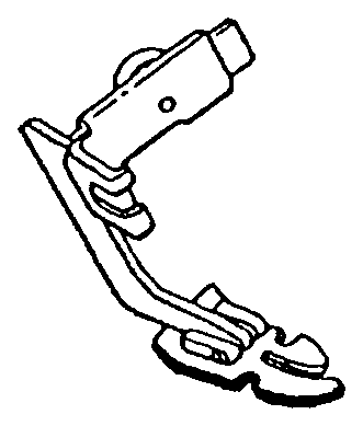 Teflon-Reißverschlussfuß 3-in-1, Low Shank – 551T