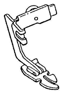 Reißverschlussfuß 3-in-1, Slant Shank – 553