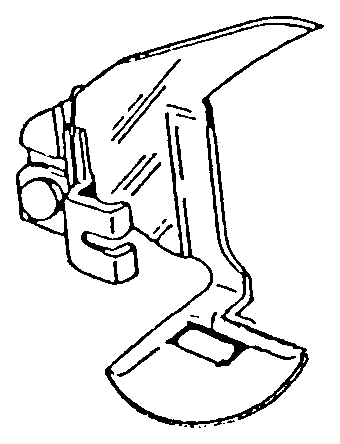 Stopffuß, groß, Low Shank für Singer – P60990