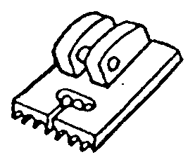 Biesenfuß, Low Shank, Snap-On für Singer – S701L